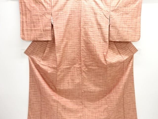 JAPANESE KIMONO / TSUMUGI / WOVEN GRID 